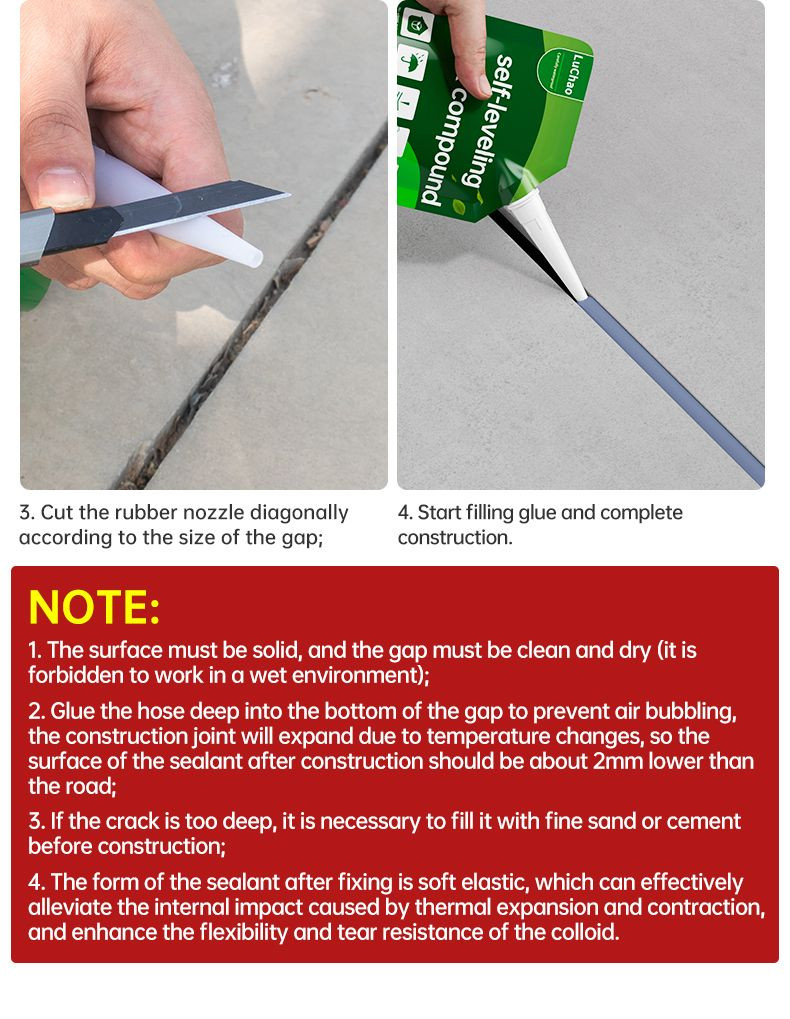 Self Leveling Caulking Repair